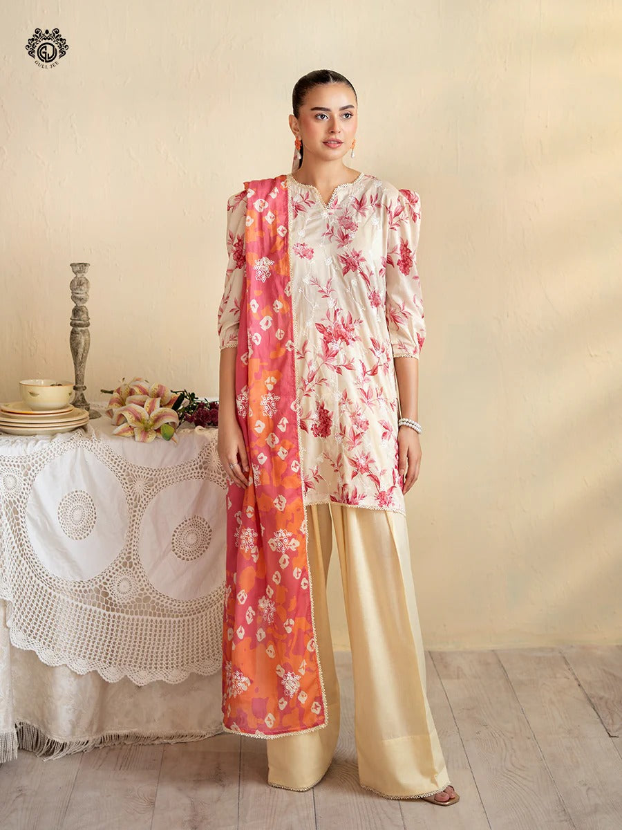 Kroma By Gull Jee Embroidered Digital Printed Lawn Unstitched 3 Piece