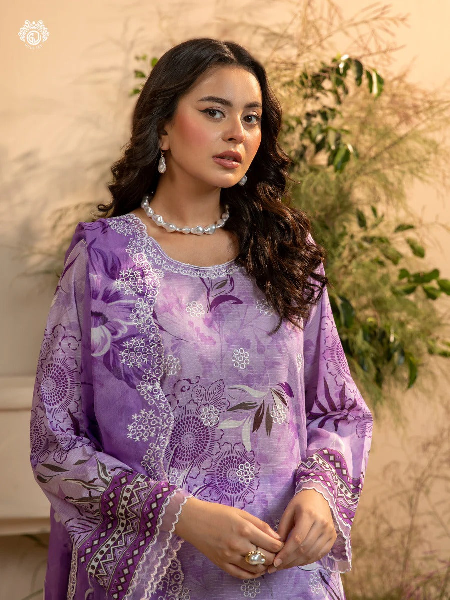 Morja By Gull Jee Vol-10 Embroidered Digital Printed Lawn Unstitched 3 Piece