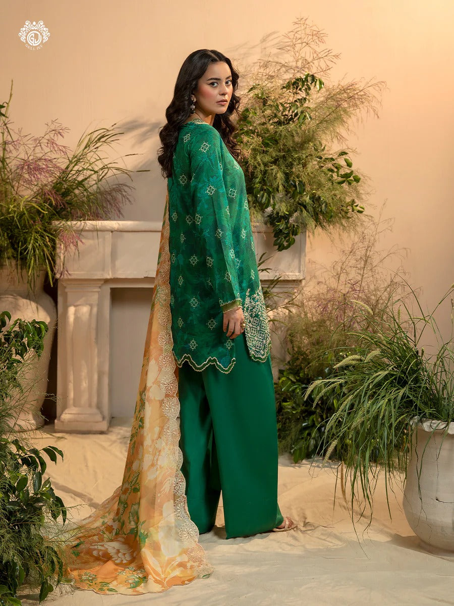 Morja By Gull Jee Vol-10 Embroidered Digital Printed Lawn Unstitched 3 Piece