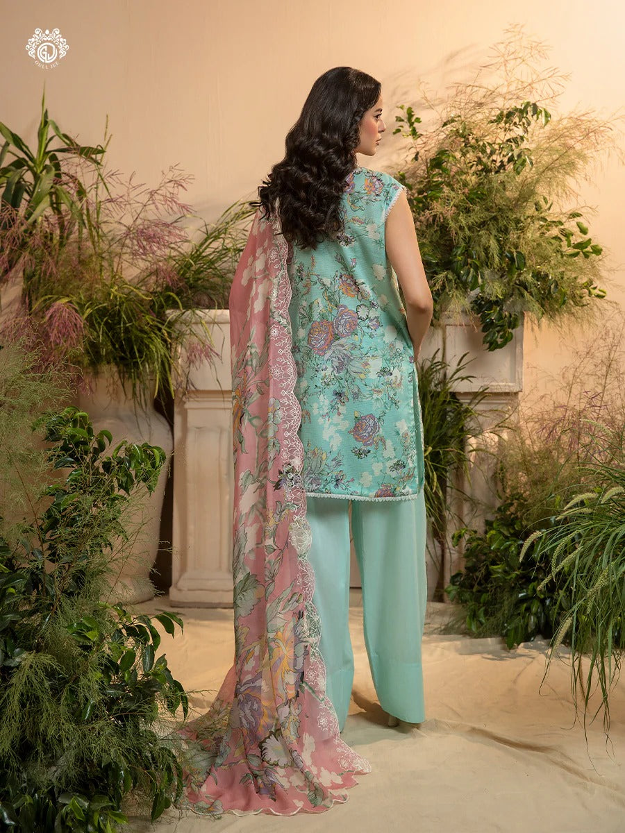 Morja By Gull Jee Vol-10 Embroidered Digital Printed Lawn Unstitched 3 Piece