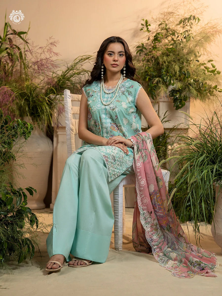 Morja By Gull Jee Vol-10 Embroidered Digital Printed Lawn Unstitched 3 Piece