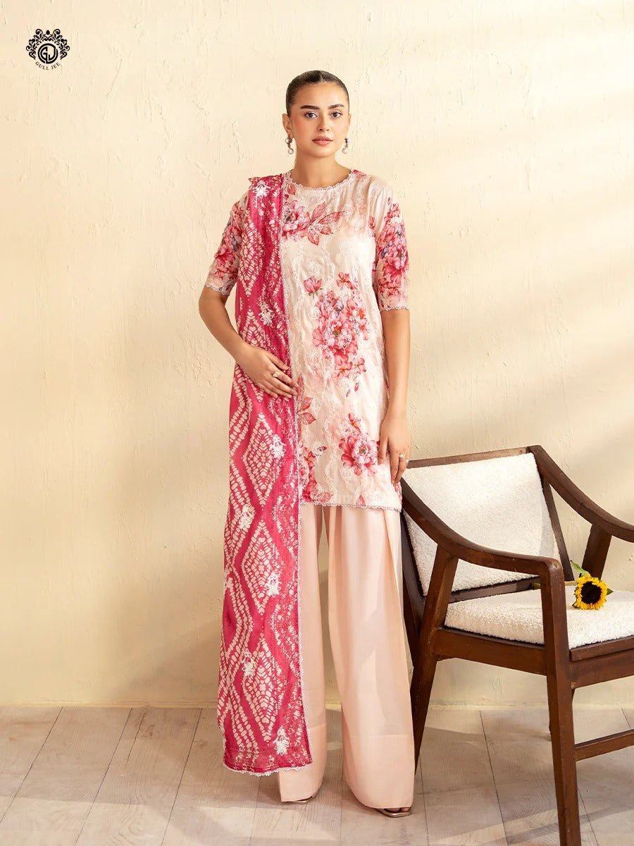 Kroma By Gull Jee Embroidered Digital Printed Lawn Unstitched 3 Piece