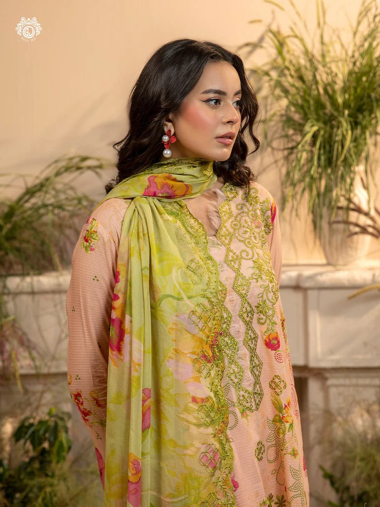 Morja By Gull Jee Vol-10 Embroidered Digital Printed Lawn Unstitched 3 Piece