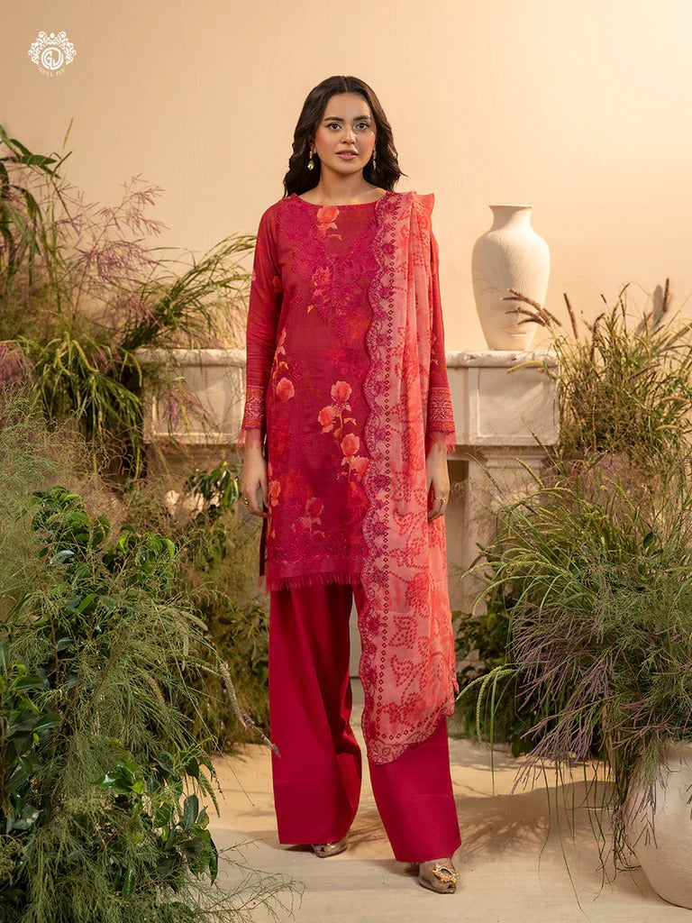 Morja By Gull Jee Vol-10 Embroidered Digital Printed Lawn Unstitched 3 Piece