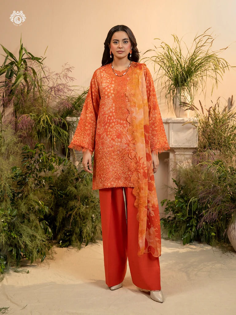 Morja By Gull Jee Vol-10 Embroidered Digital Printed Lawn Unstitched 3 Piece