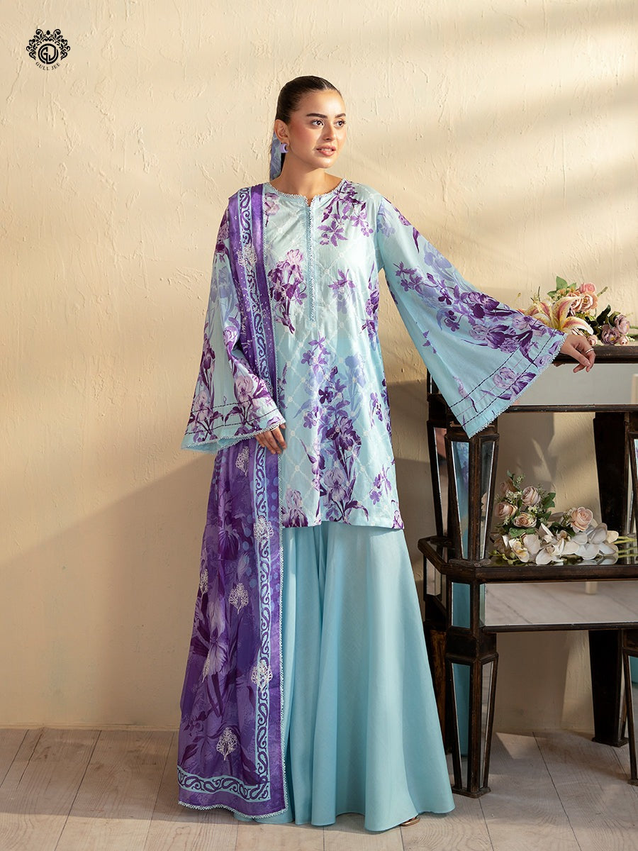 Kroma By Gull Jee Embroidered Digital Printed Lawn Unstitched 3 Piece