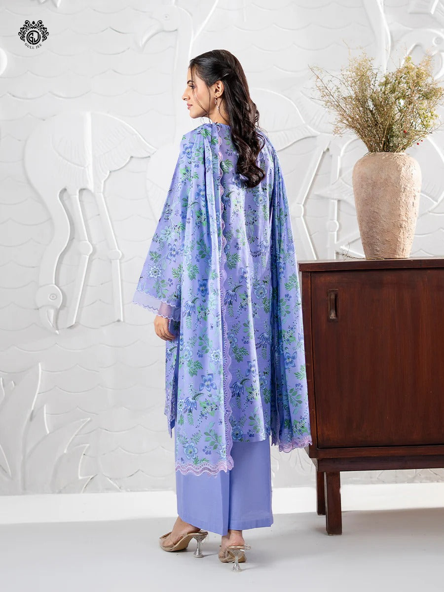Ruhay Sukhan By Gull Jee Embroidered Digital Printed Lawn Unstitched 3 Piece