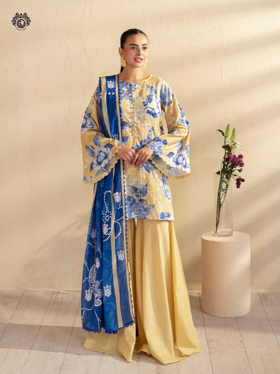 Kroma By Gull Jee Embroidered Digital Printed Lawn Unstitched 3 Piece