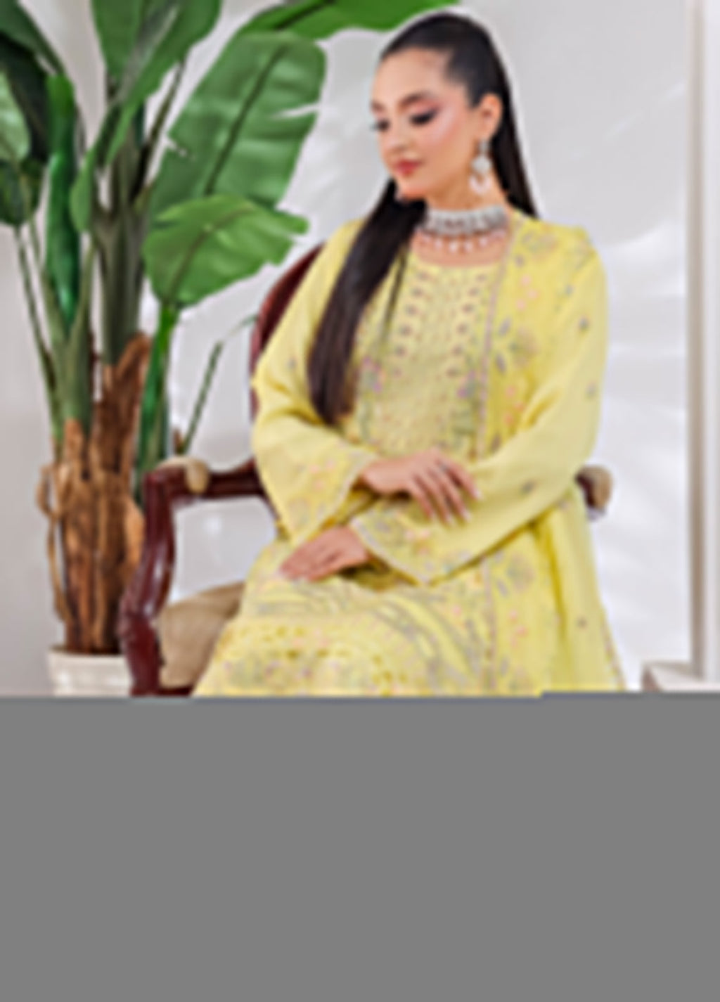 Manisha By Bin Hameed Luxury Embroidered Chiffon Unstitched 3 Piece