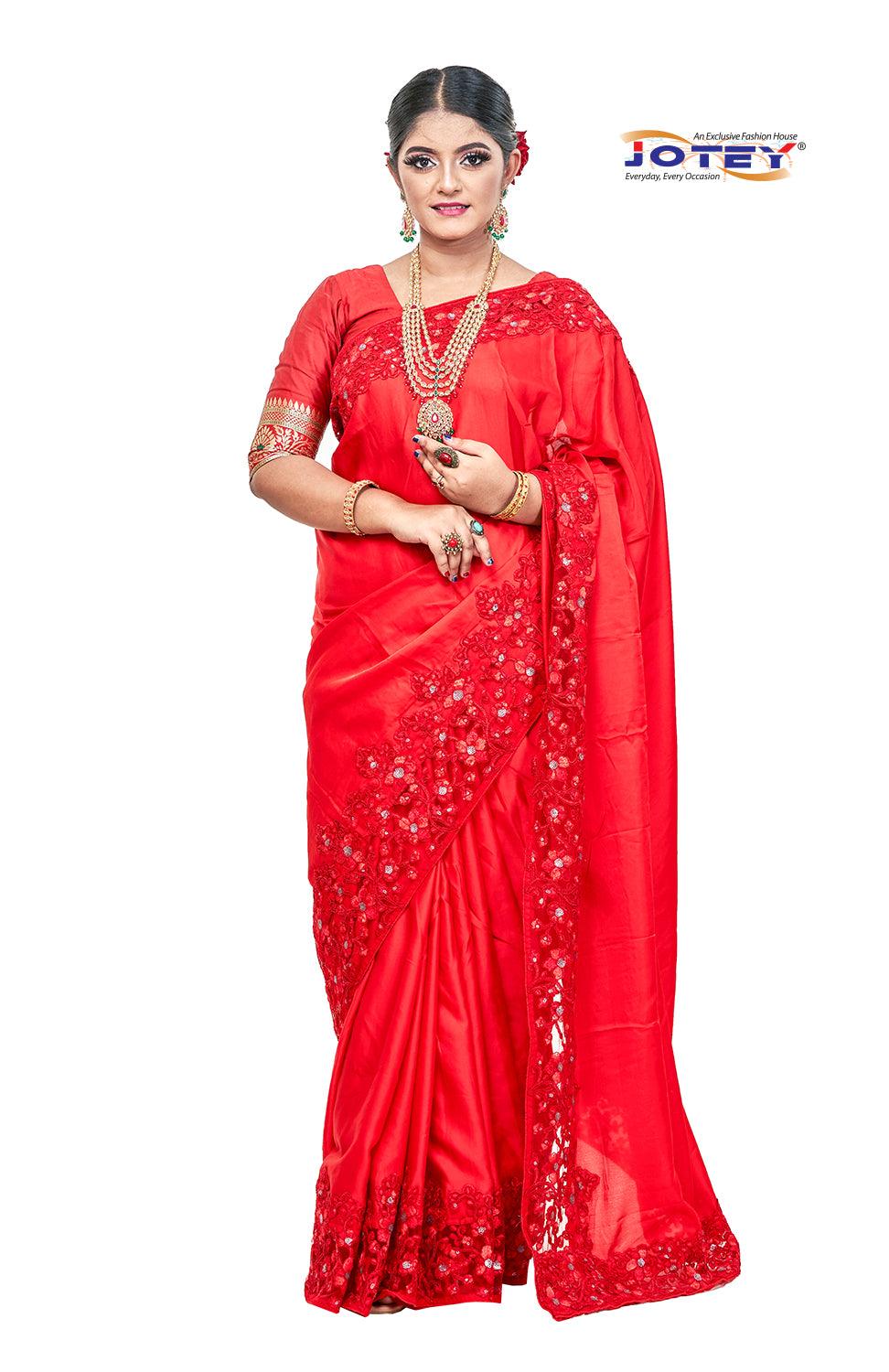Designer Shimer Silk Saree