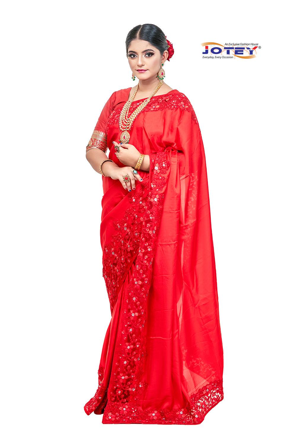 Designer Shimer Silk Saree