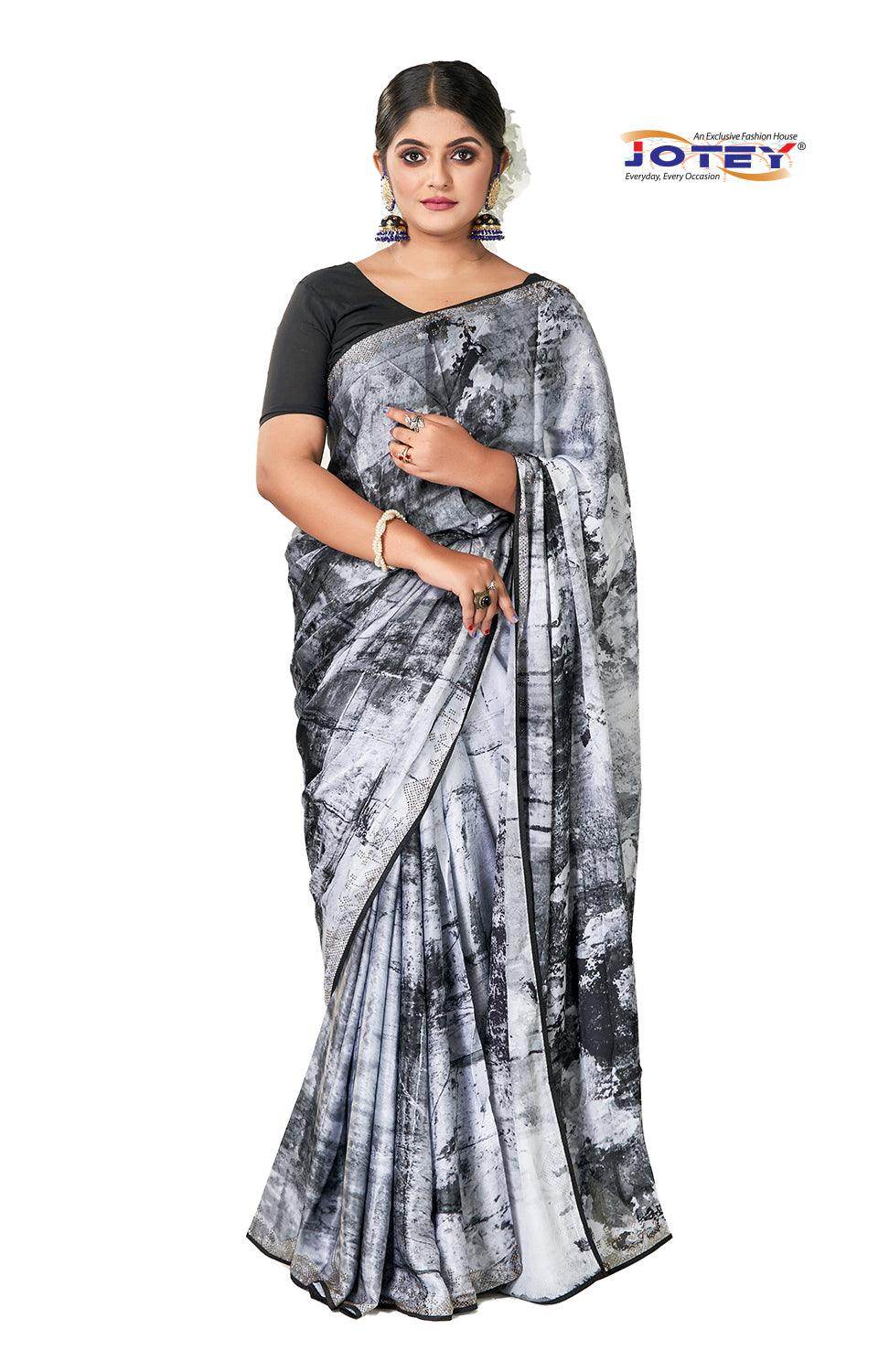 Digital Print Art Silk Saree