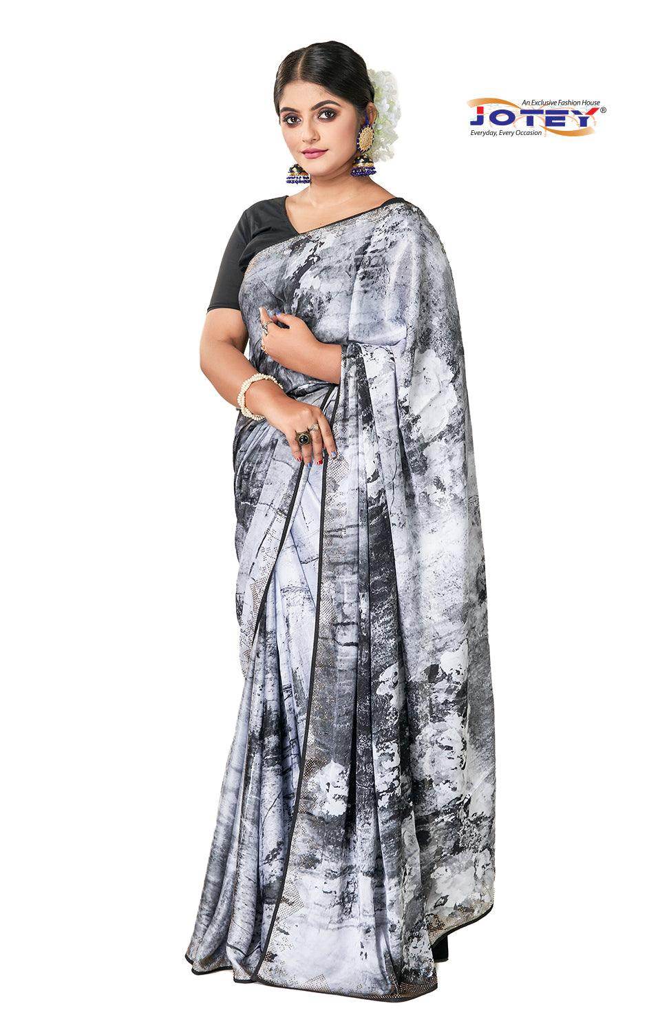 Digital Print Art Silk Saree