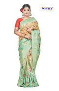 Georgette Banarasi Floral Printed Saree