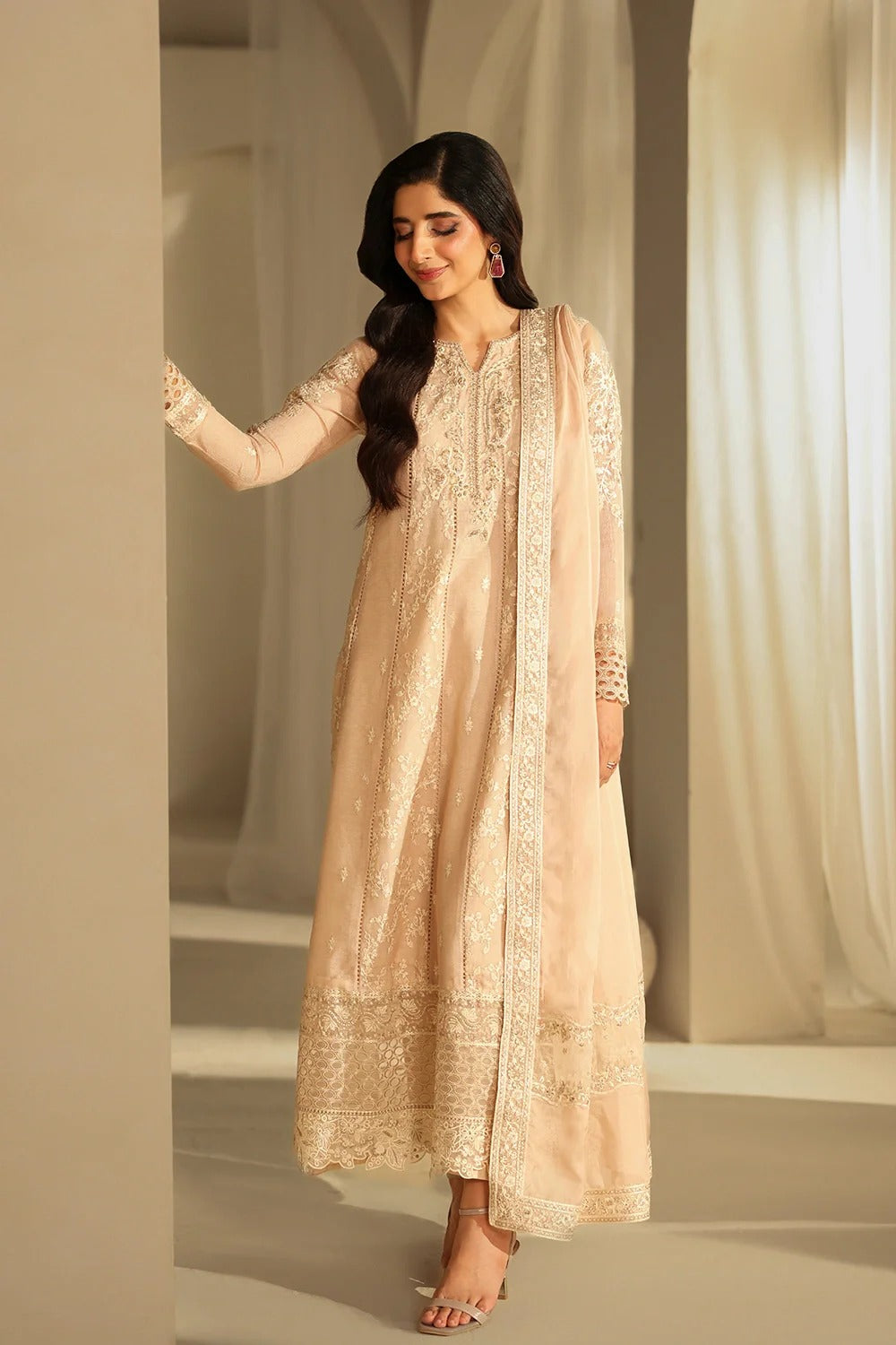 Azure Luxe Eid Edit'26 Sequins Embroidered Chiffon Unstitched 3 Piece