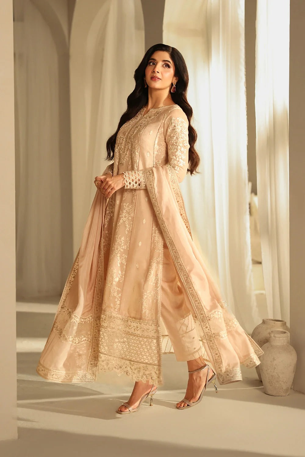 Azure Luxe Eid Edit'26 Sequins Embroidered Chiffon Unstitched 3 Piece