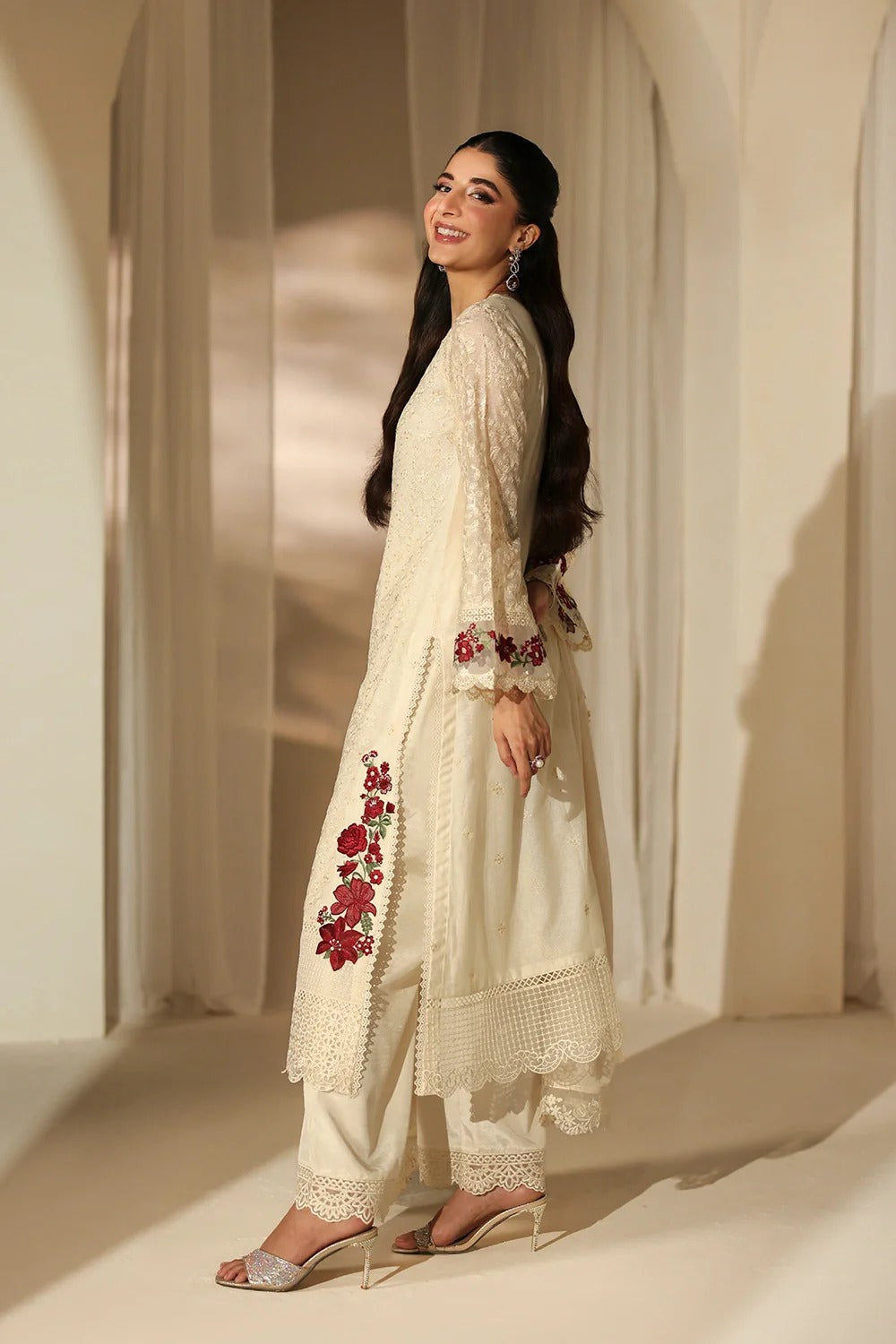 Azure Luxe Eid Edit'26 Sequins Embroidered Chiffon Unstitched 3 Piece