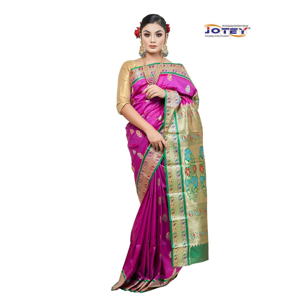 Meenakari Belgaum Katan Saree