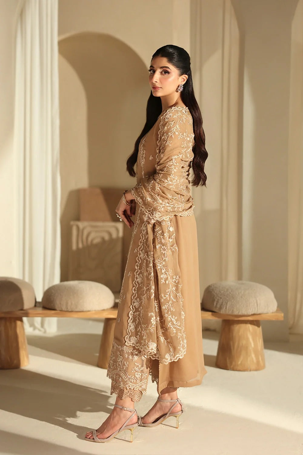 Azure Luxe Eid Edit'26 Sequins Embroidered Chiffon Unstitched 3 Piece