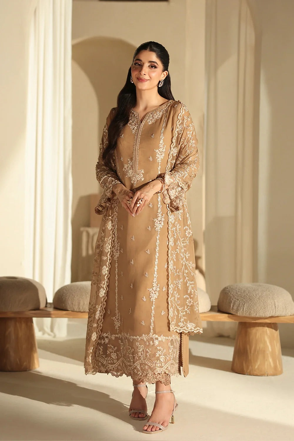 Azure Luxe Eid Edit'26 Sequins Embroidered Chiffon Unstitched 3 Piece