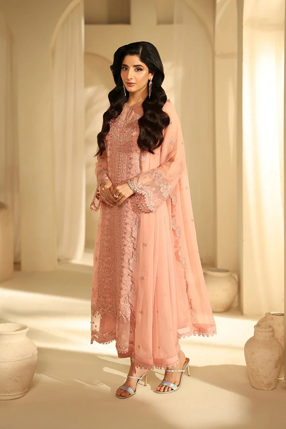 Azure Luxe Eid Edit'26 Sequins Embroidered Chiffon Unstitched 3 Piece