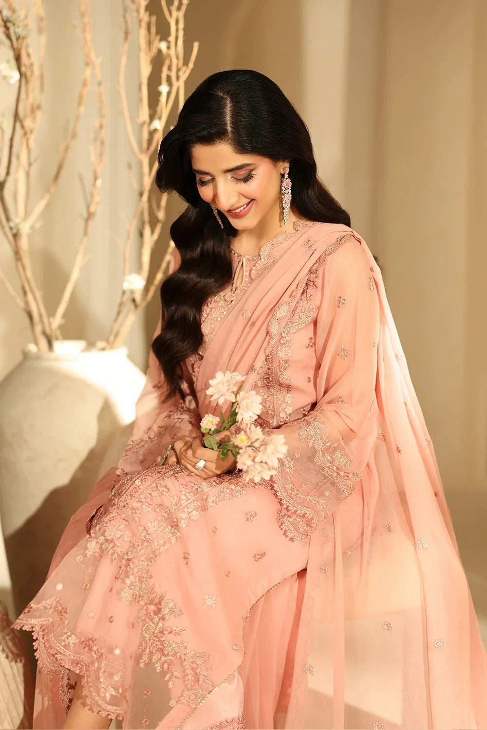 Azure Luxe Eid Edit'26 Sequins Embroidered Chiffon Unstitched 3 Piece