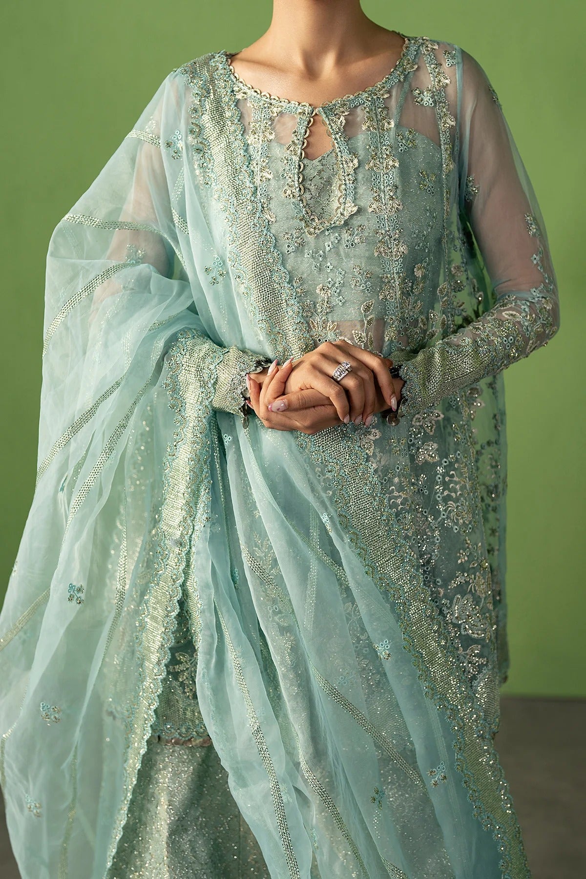 Pehli Nazar By Ayzel Luxury Embroidered EID Festive Unstitched 3 Piece