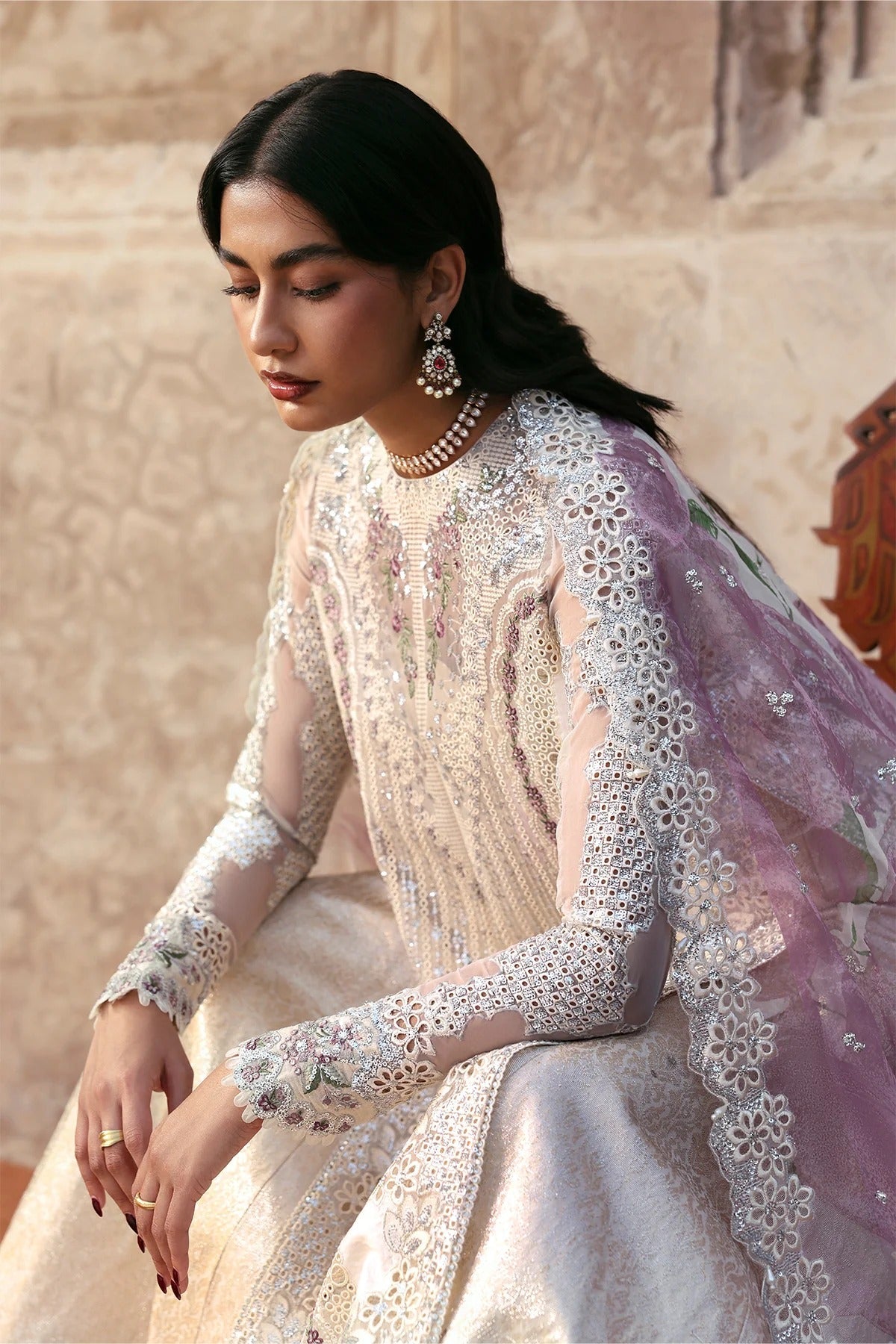 Kaashvi By Ayzel Luxury Embroidered Wedding Festive'25 Unstitched 3 Piece
