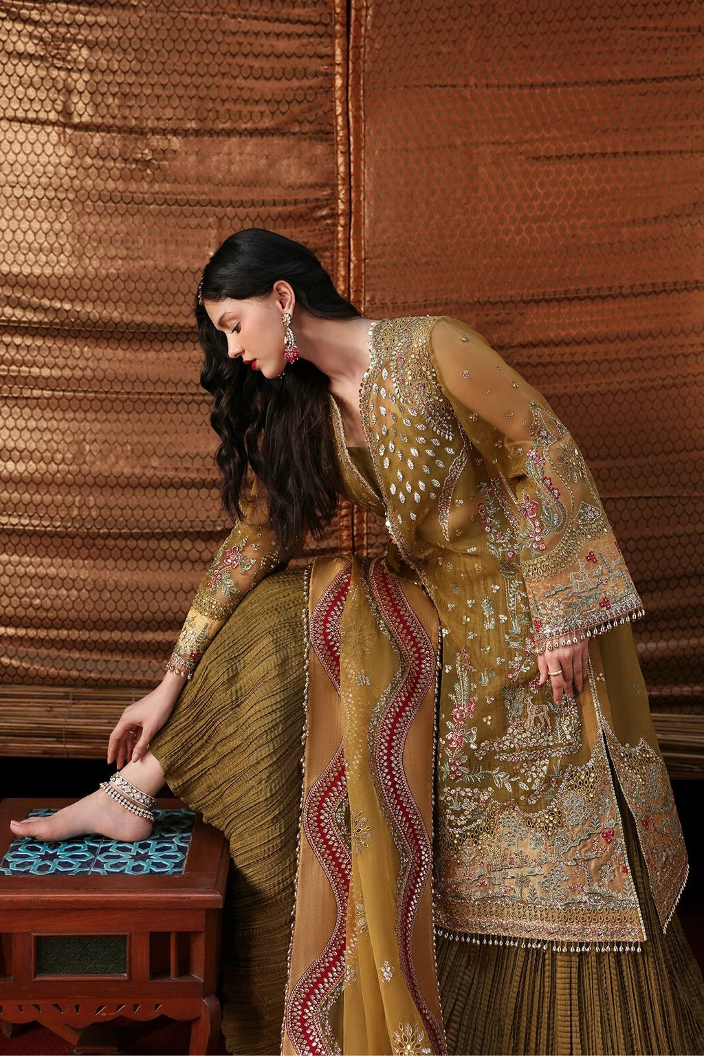 Kaashvi By Ayzel Luxury Embroidered Wedding Festive'25 Unstitched 3 Piece