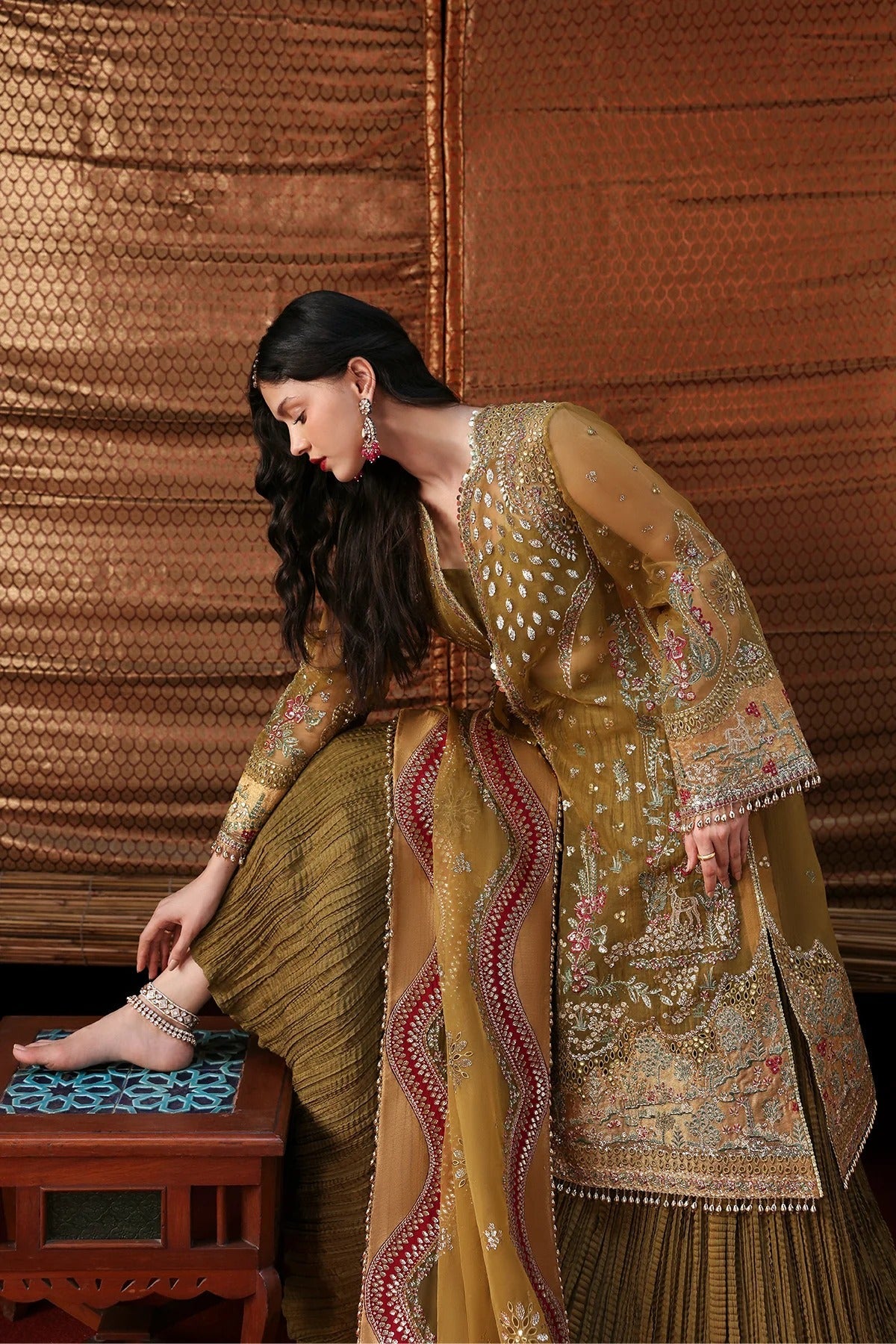 Kaashvi By Ayzel Luxury Embroidered Wedding Festive'25 Unstitched 3 Piece